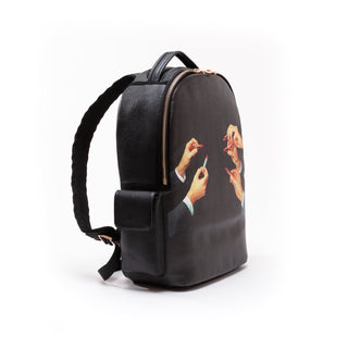 Travel Kit Rucksack Black Lipstick SELETTI