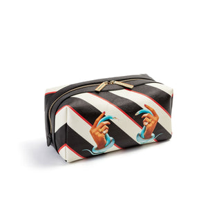 Wash Bag Stripes Hands with Snakes SELETTI