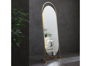 Celina Floor Mirror Whiteline