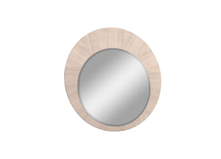 Waves Round Mirror Whiteline