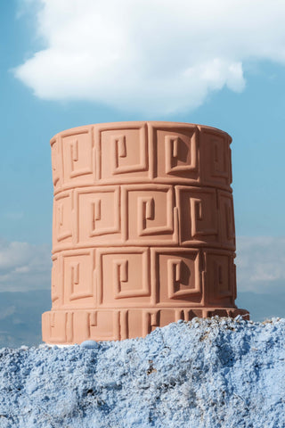 Magna Graecia Terracotta vase Greca SELETTI