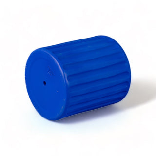 Terracotta Vase with Saucer Dorico Blue SELETTI