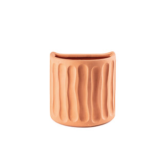 Magna Graecia Terracotta Wall vase Dorico SELETTI