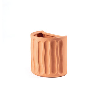Magna Graecia Terracotta Wall vase Dorico SELETTI