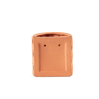 Magna Graecia Terracotta Wall vase Onde SELETTI