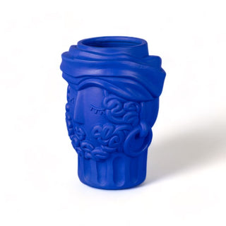 Terracotta Vase Man Blue SELETTI