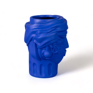 Terracotta Vase Women Blue SELETTI