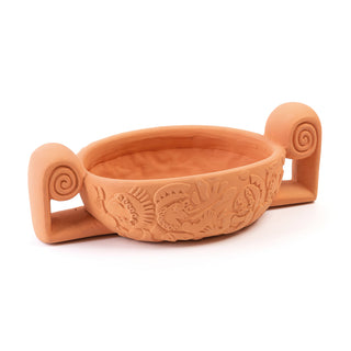 Magna Graecia Terracotta vase Centerpiece SELETTI