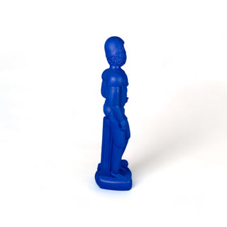 Terracotta Statue Helmet Blue SELETTI
