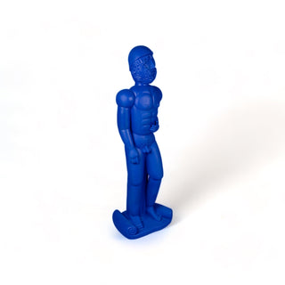 Terracotta Statue Helmet Blue SELETTI