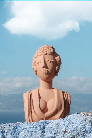 Magna Graecia Terracotta Bust Poppea SELETTI
