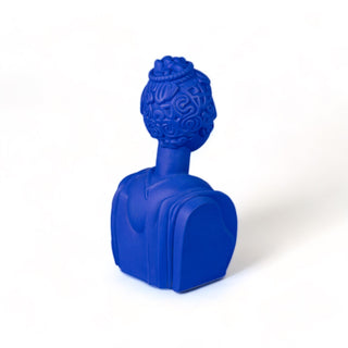 Terracotta Bust Poppea Blue SELETTI