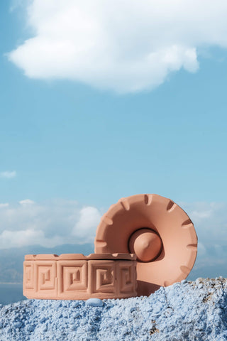 Magna Graecia Terracotta Ashtray Greche SELETTI