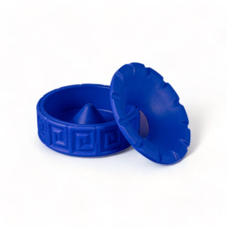 Terracotta Ashtray Greche Blue SELETTI