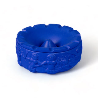 Terracotta Ashtray Dialogues Blue SELETTI