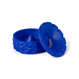 Terracotta Ashtray Dialogues Blue SELETTI