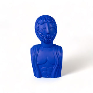 Terracotta Bust Man Blue SELETTI