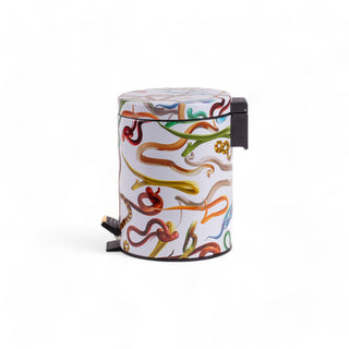 Dustbin 5L - Snakes White SELETTI