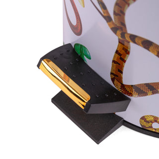 Dustbin 5L - Snakes White SELETTI