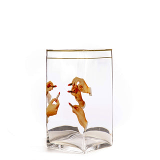 Glass vase big Lipstick DEKOR