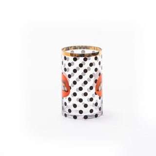 Glass Vase Shit Pois Cylindrical small SELETTI