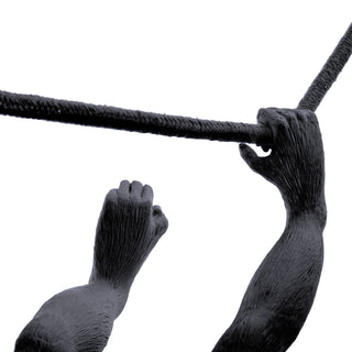The Monkey Lamp Swing Black SELETTI