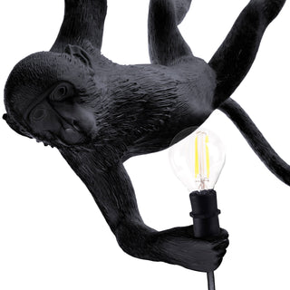 The Monkey Lamp Swing Black SELETTI