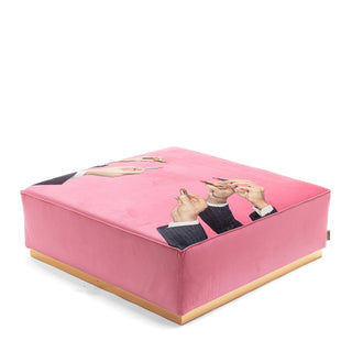 Modular Pouf Lipstick Pink SELETTI