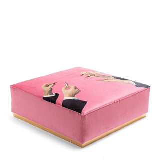Modular Pouf Lipstick Pink SELETTI