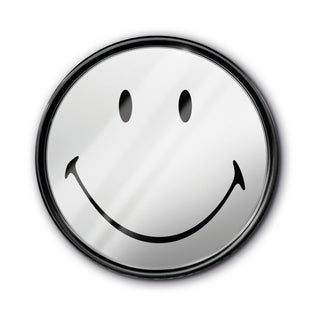 Wood Frame Mirror Smiley Æ SELETTI