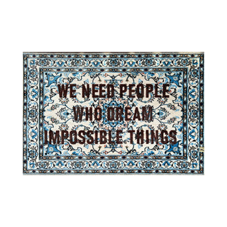 Burnt Carpet WE NEED PEOPLE - 180x120 SELETTI