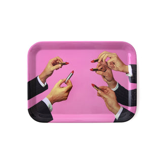 Lipstick Pink Tray SELETTI