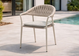 Pixl Dining Armchair Whiteline