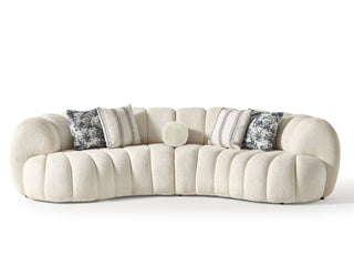 Rhodes Curved Sofa Whiteline