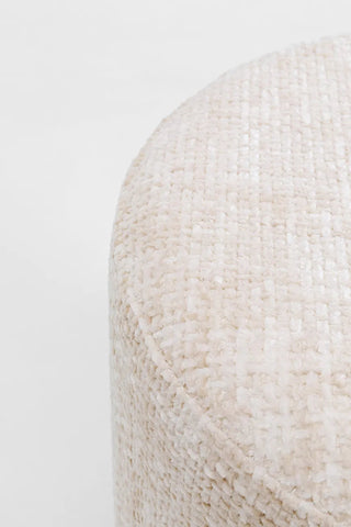 Stool Berry High Silver Beige Ø39cm KARE MIAMI