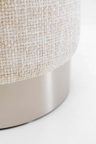 Stool Berry High Silver Beige Ø39cm KARE MIAMI