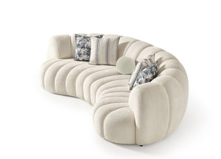 Rhodes Curved Sofa Whiteline