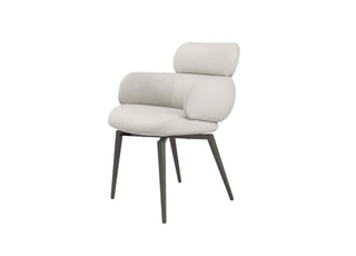Como Swivel Dining Armchair Whiteline