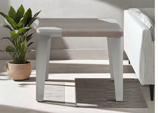 Elena Side Table Whiteline
