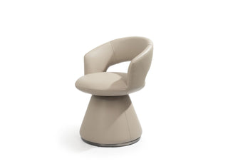 Portofino Swivel Dining Armchair Whiteline