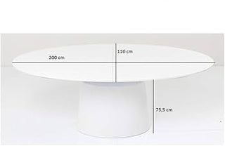Extension Table Benvenuto White Matt 200(50)x110cm KARE MIAMI