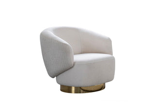 Erzin Swivel Accent Chair Whiteline