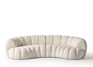 Rhodes Curved Sofa Whiteline