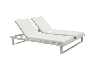 Sandy Outdoor Double Chaise Whiteline
