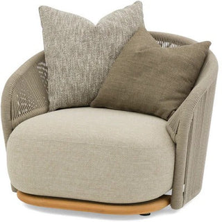 Wave Swivel Armchair Loose pillows Whiteline