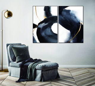 Nero 2-Piece Canvas Whiteline