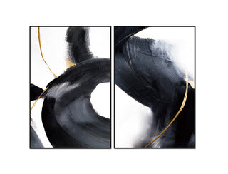 Nero 2-Piece Canvas Whiteline