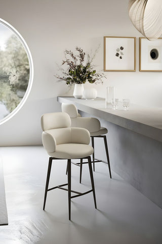 Como Counter Stool Whiteline
