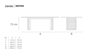 ABATARA Dining table by Zientte - DEKOR