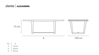 ALEXANDRÍA Dining table by Zientte - DEKOR